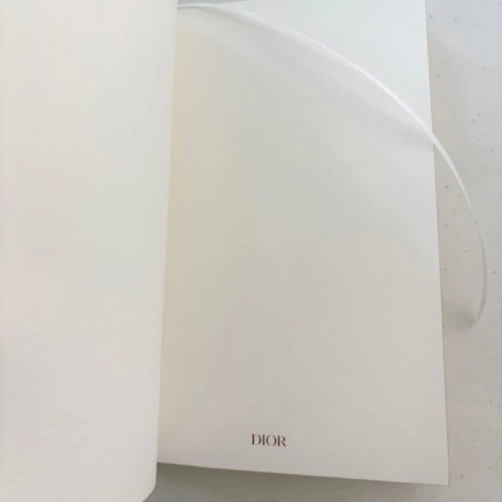 Dior White and Gold Notebook & a 5 Clubs Playing Card Bundle NIP